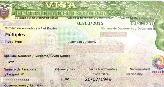 Visa Ecuador